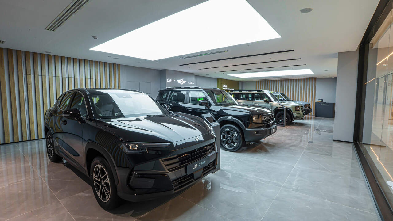 Jetour showroom interior at Iraq Mall